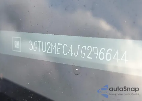 2018 GMC Sierra 1500 Sle z USA, uszkodzony, nr VIN 3GTU2MEC4JG296644